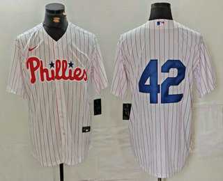 Mens Philadelphia Phillies #42 Jackie Robinson White Cool Base Stitched Jersey->philadelphia phillies->MLB Jersey